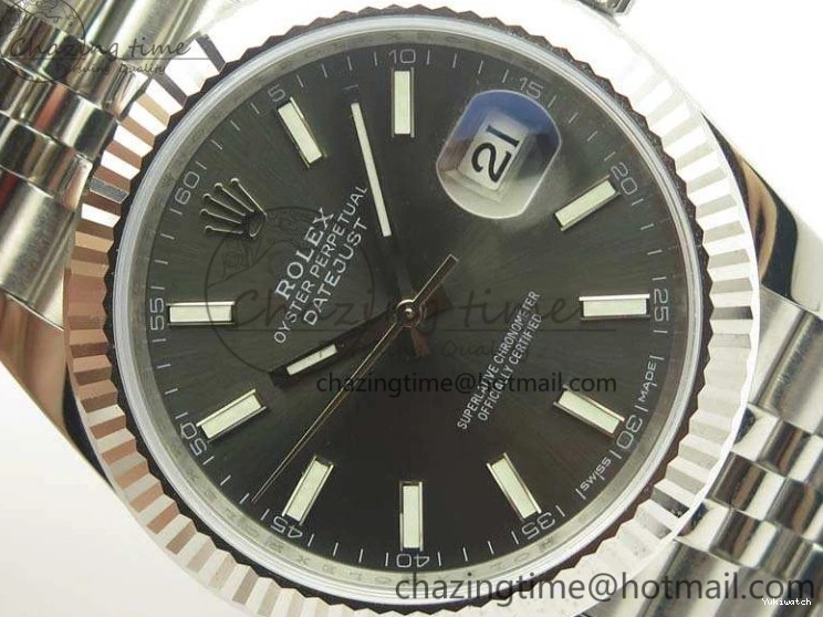 Jubilee New Best Version Stick Markers REF Gray 1:1 Edition Bracelet DateJust Dial SS 126334 A3235 On 0807